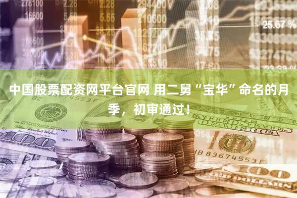 中国股票配资网平台官网 用二舅“宝华”命名的月季，初审通过！